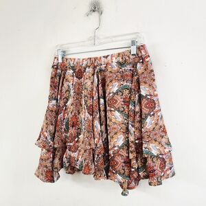 Molly Bracken Paisley Ruffle Skirt